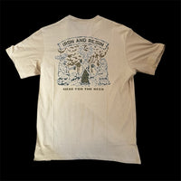 Here for a Beer Pocket Tee - Tan