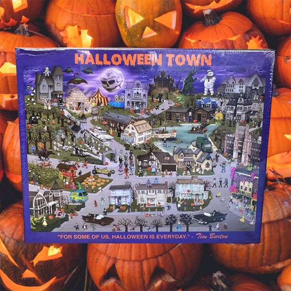 HALLOWEEN TOWN :: Map Artist Series :: Art Poster Puzzle (18" x 24") - 500 piece
