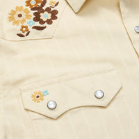 Crosscut Deluxe Short Sleeve Shirt Flower Power : Off White