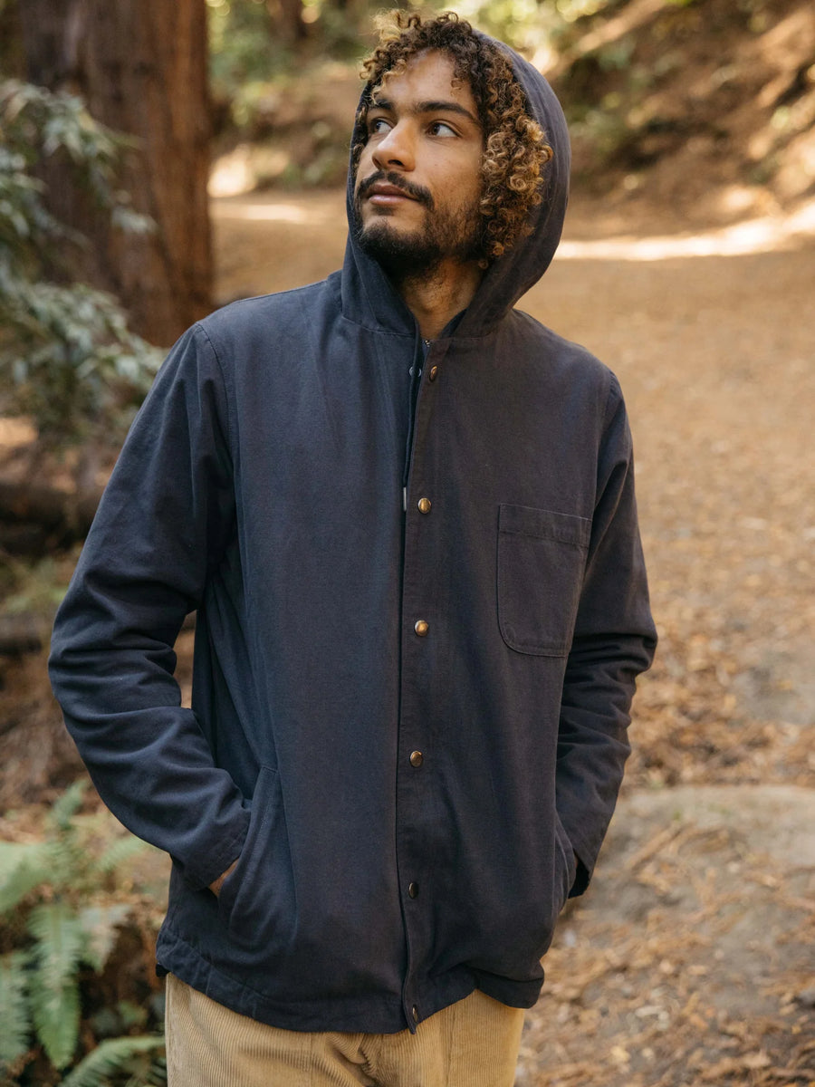 Hooded Deck Jacket - Navy – Wicked+