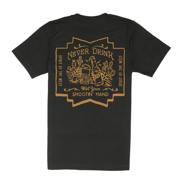 Shootin' Hand T-Shirt - ¡Salud! Edition - Black Tee