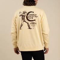 Cowboy Country Club Crewneck Sweatshirt - Cream