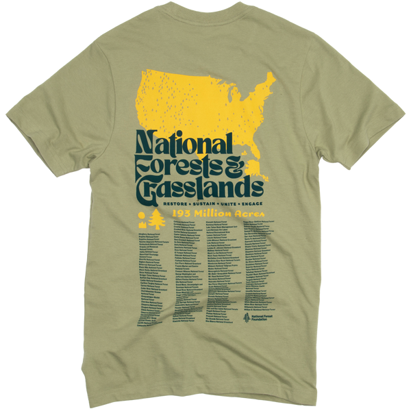 National Forests and Grasslands Pocket Tee - Bay Leaf