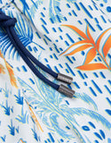 WHITE HOT TROPICS - ORANGE BURST STRETCH SWIMSUIT