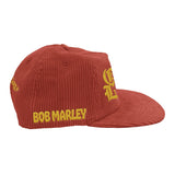 F&E X BOB MARLEY ONE LOVE FAT CORDUROY SNAPBACK HAT - Brick