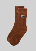 What the Duck? Sock - Brown