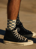 Checkerboard Crew Socks