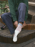 Color Block Utility Sock - Earth