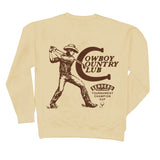 Cowboy Country Club Crewneck Sweatshirt - Cream