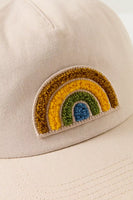 Rainbow Chenille Patch Grandpa Hat