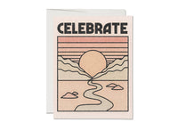 Celebrate :: Sunset Congratulations Greeting Card