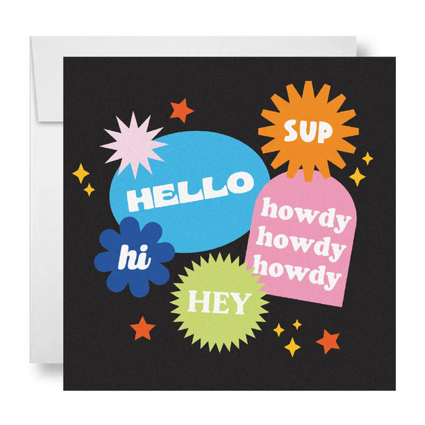 Hey Hi Howdy Hello SUP Card ♡ Greeting Card