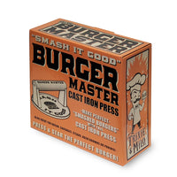 Burger Master Cast Iron Grill Press - Smash Burgers