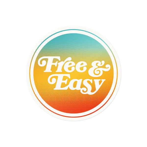 FREE & EASY GRADIENT ROUND STICKERS