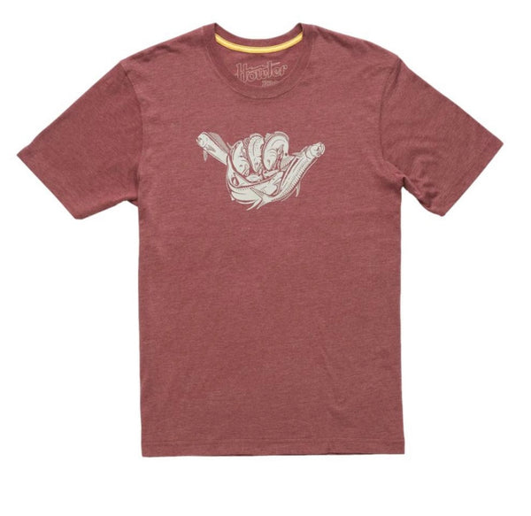 Fish Shaka T-Shirt :: Burgundy