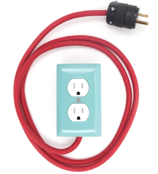 Extō+2 in MINT :: A Modern Dual-Tamper-Resistant Outlet, 15-AMP w/6ft Extension Cord