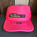 Hermosa Beach HERMOSA AVE Trucker Hat - Neon Pink
