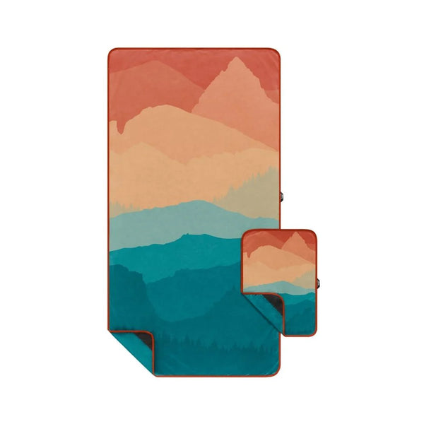 The Everywhere Towel (TRAVEL SET) - Rocky Mountain Sunset Fade (The Shammy Towel)