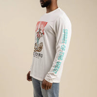 Stick Horse Long Sleeve T-Shirt - Vintage White Tee