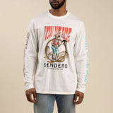 Stick Horse Long Sleeve T-Shirt - Vintage White Tee