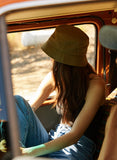Hermosa Beach SUNBEAMS Vintage Washed Bucket Hat - Scout Brown