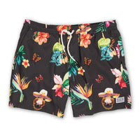 LAND BEFORE FLORAL - STRETCH SWIMSUIT TRUNKS