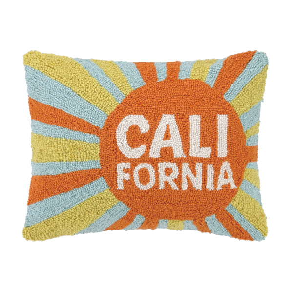CALIFORNIA ORANGE SUN ☀️ Hook Pillow