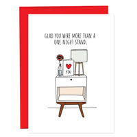 ONE NIGHT STAND Greeting Card