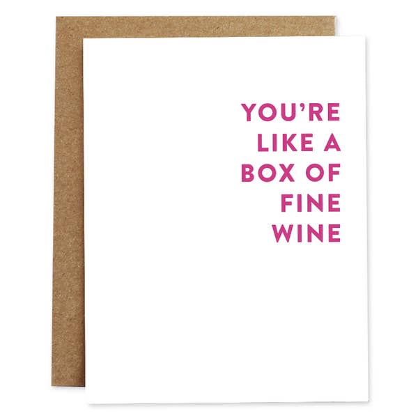 Fine Wine Love Card