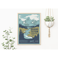 Grand Teton National Park - 12x16 Poster