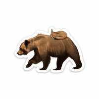 Bear and Fox Sticker