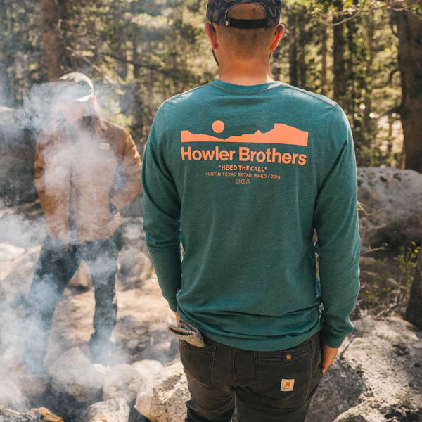 Howler Arroyo Select Long Sleeve T-Shirt: Petrol Heather