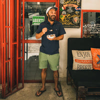 Pressure Drop Cord Shorts :: Lichen Green