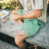 Pressure Drop Cord Shorts :: Lichen Green