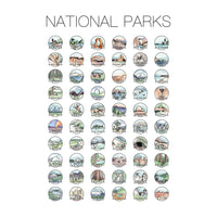 National Parks Scratch Off Bucket List