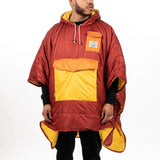 REVERSIBLE CAMP PONCHO - SUNRISE ORANGE