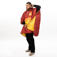 REVERSIBLE CAMP PONCHO - SUNRISE ORANGE