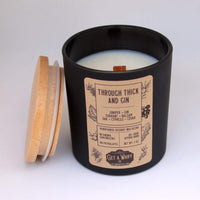 Balsam, Cedar & Gin Wood Wick Candle | Through Thick And Gin || 7.3 oz