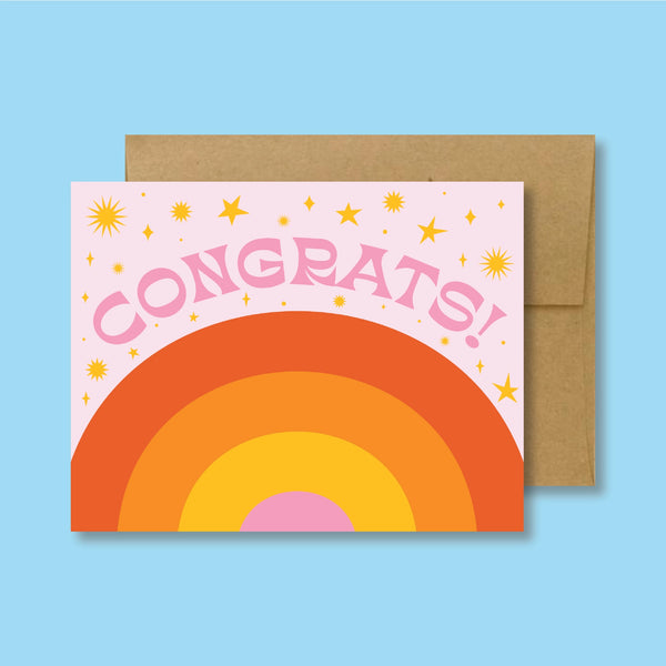 Congrats Rainbow ♡ Greeting Card