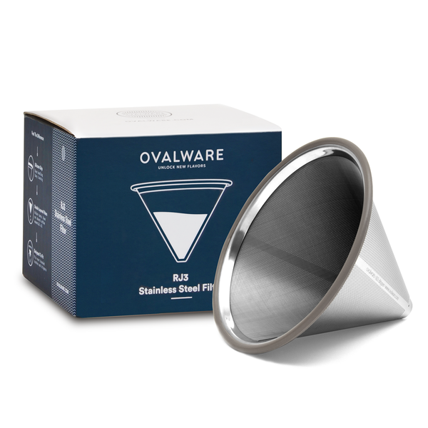 RJ3 Stainless Steel Coffee Filter - Silver