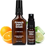 French Don’t Smell - Toilet Smell Eliminator, On-The-Go Toilet Spray, Bathroom Air Fresheners for Home & Travel, Orange, Mandarin, & Lime Zest