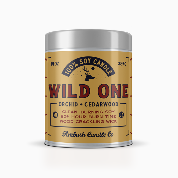Wild One | Orchid + Cedarwood 14oz Soy Candle