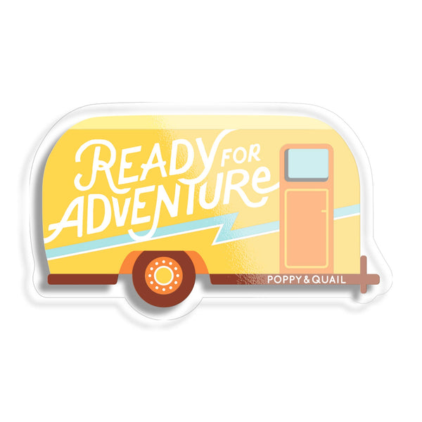 Adventure Trailer - READY FOR ADVENTURE Sticker