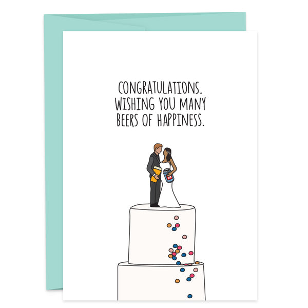 CONGRATS - BEERS OF HAPPINESS Greeting Card