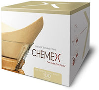 CHEMEX® ☕️  Bonded Filters Pre-Folded Squares (Natural) :: FSU-100