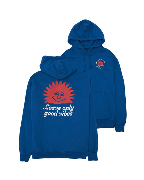 Happy Sunset Hooded Sweatshirt - Blue
