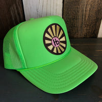 Hermosa Beach SUNBEAMS Trucker Hat - Neon Green