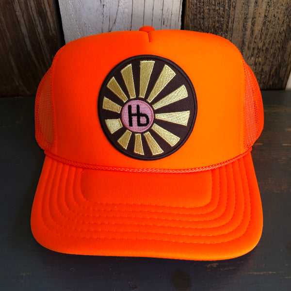Hermosa Beach SUNBEAMS Trucker Hat - Neon Orange