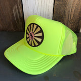 Hermosa Beach SUNBEAMS Trucker Hat - Neon Yellow
