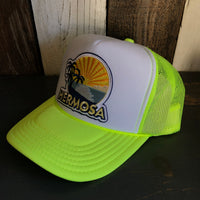 Hermosa Beach FIESTA Trucker Hat - Neon Yellow/White/Neon Yellow